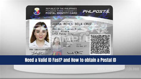 postal id pasig|Postal ID .